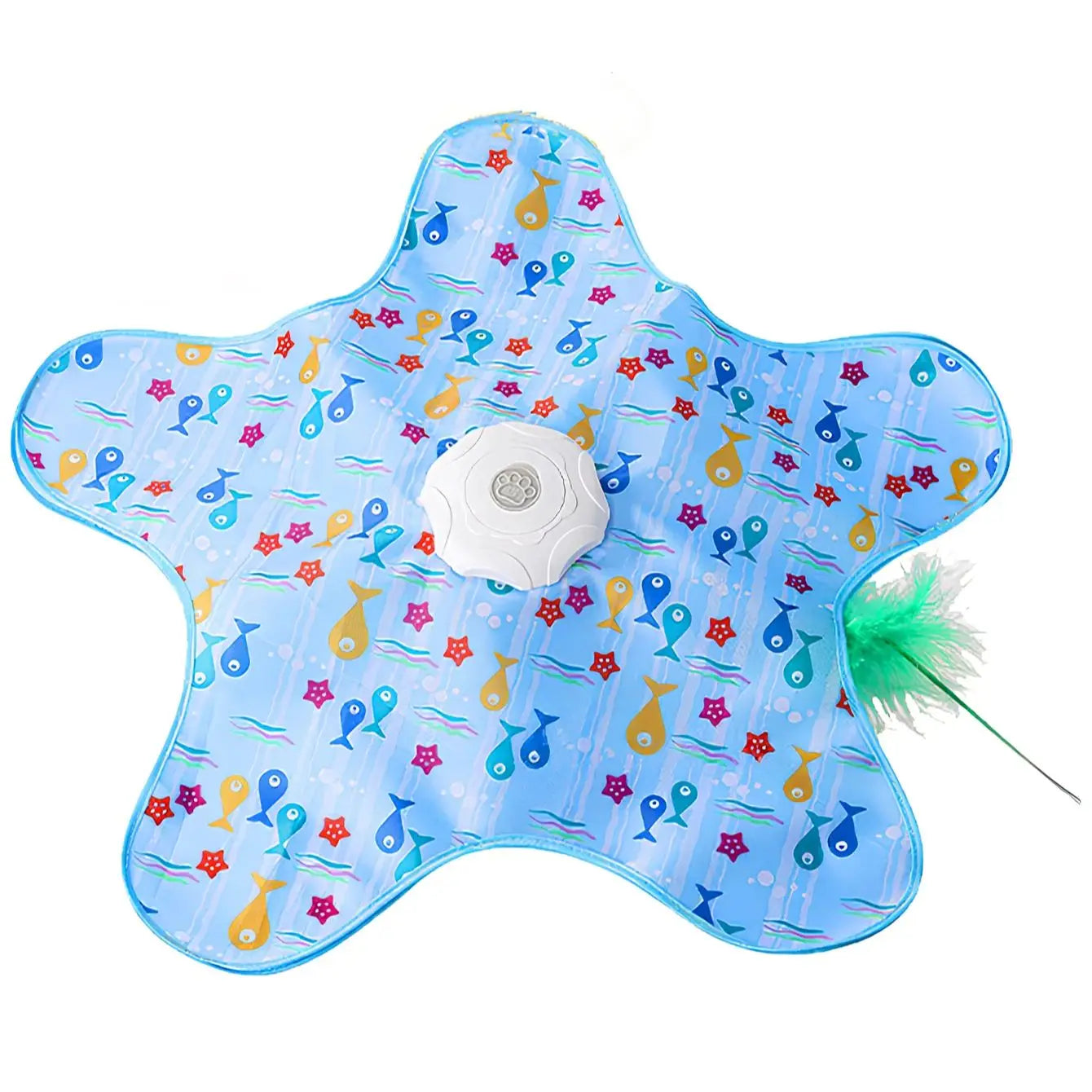 Electronic Flashing Feather Toy for Cats