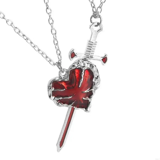 Sword & Heart Necklace for Couples