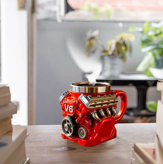 V8 Engine with Inner Liner Mug