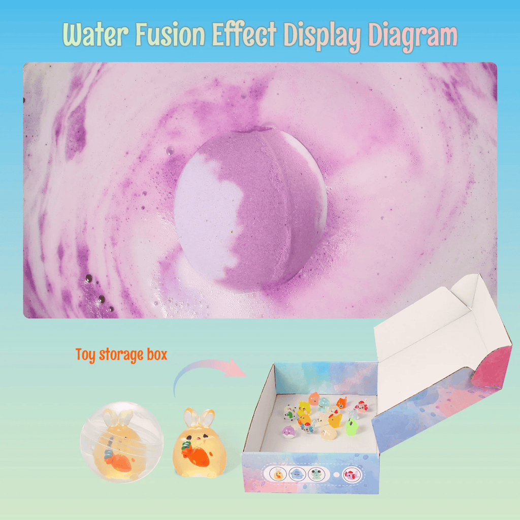 Bath Bombs for Kids with Toys Inside 5/PCS