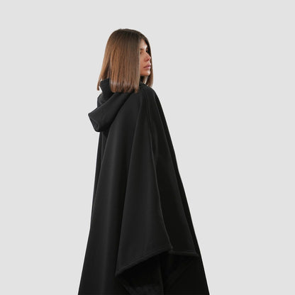 Oversized Weighted Hoodie Cloak with Ultra-Soft Faux Fur Liner
