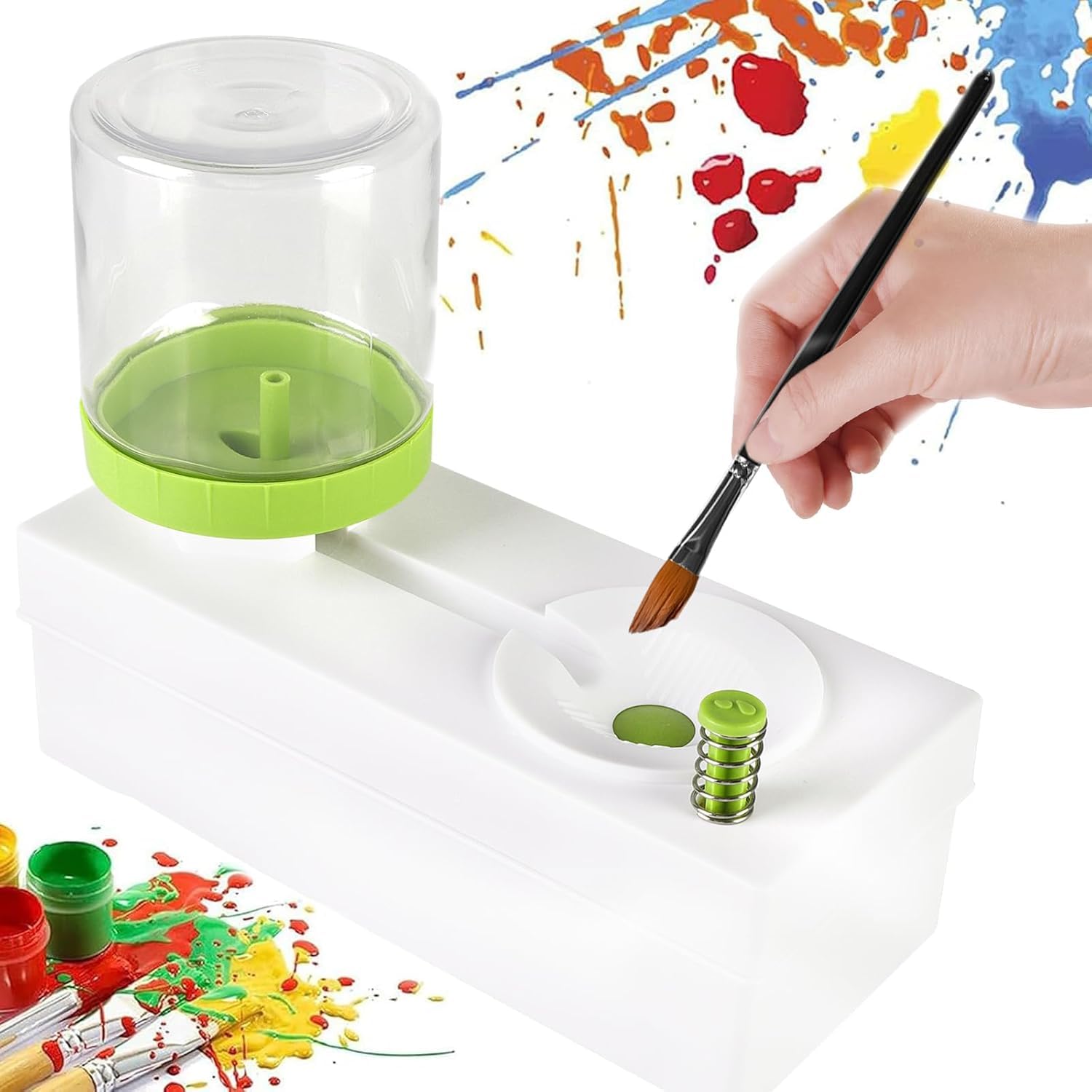 Paint Brush Cleaner and Rinser With Drain