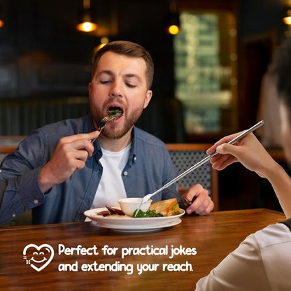 Extendable Telescopic Fork for Jokes