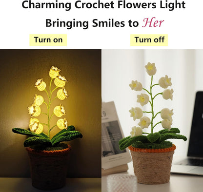 Crochet Artificial Flowers with Night Lights