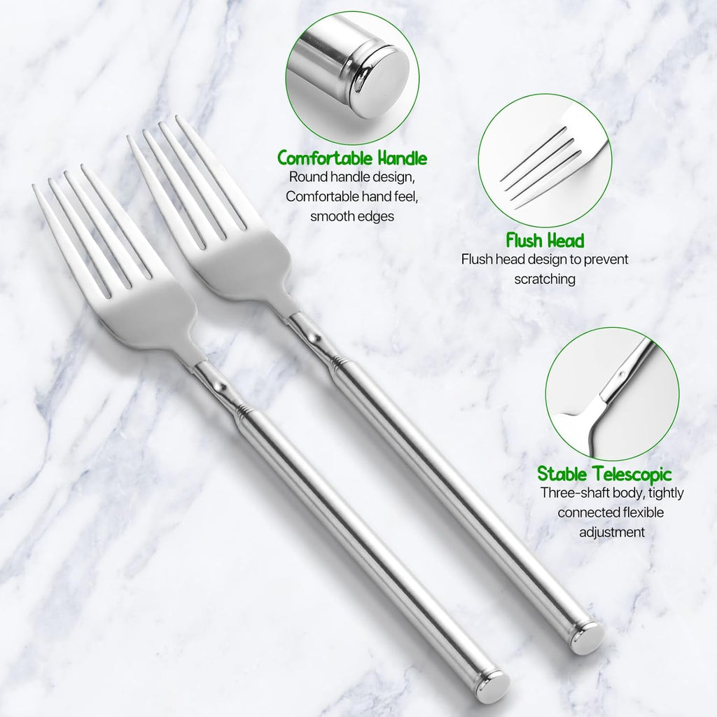 Extendable Telescopic Fork for Jokes