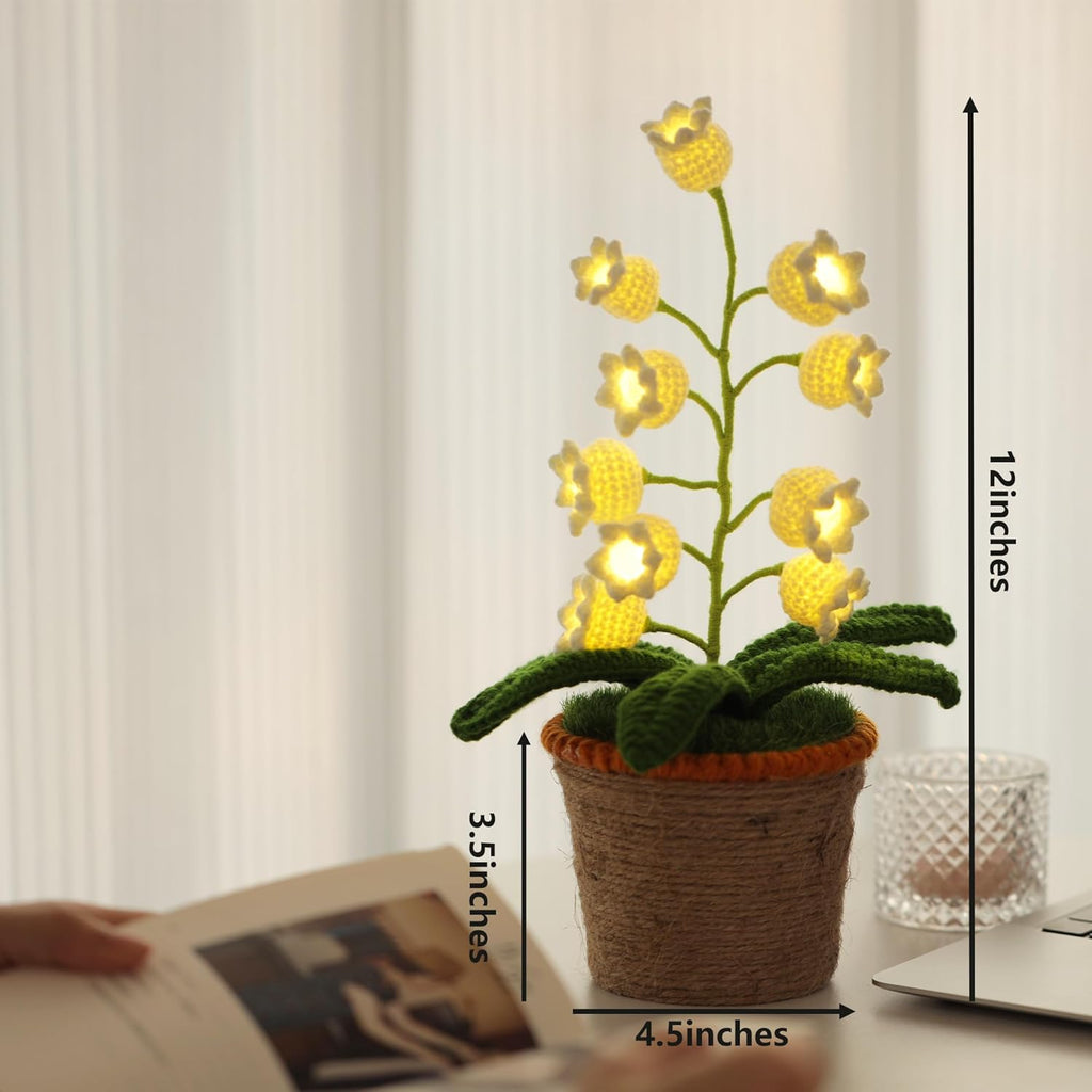 Crochet Artificial Flowers with Night Lights