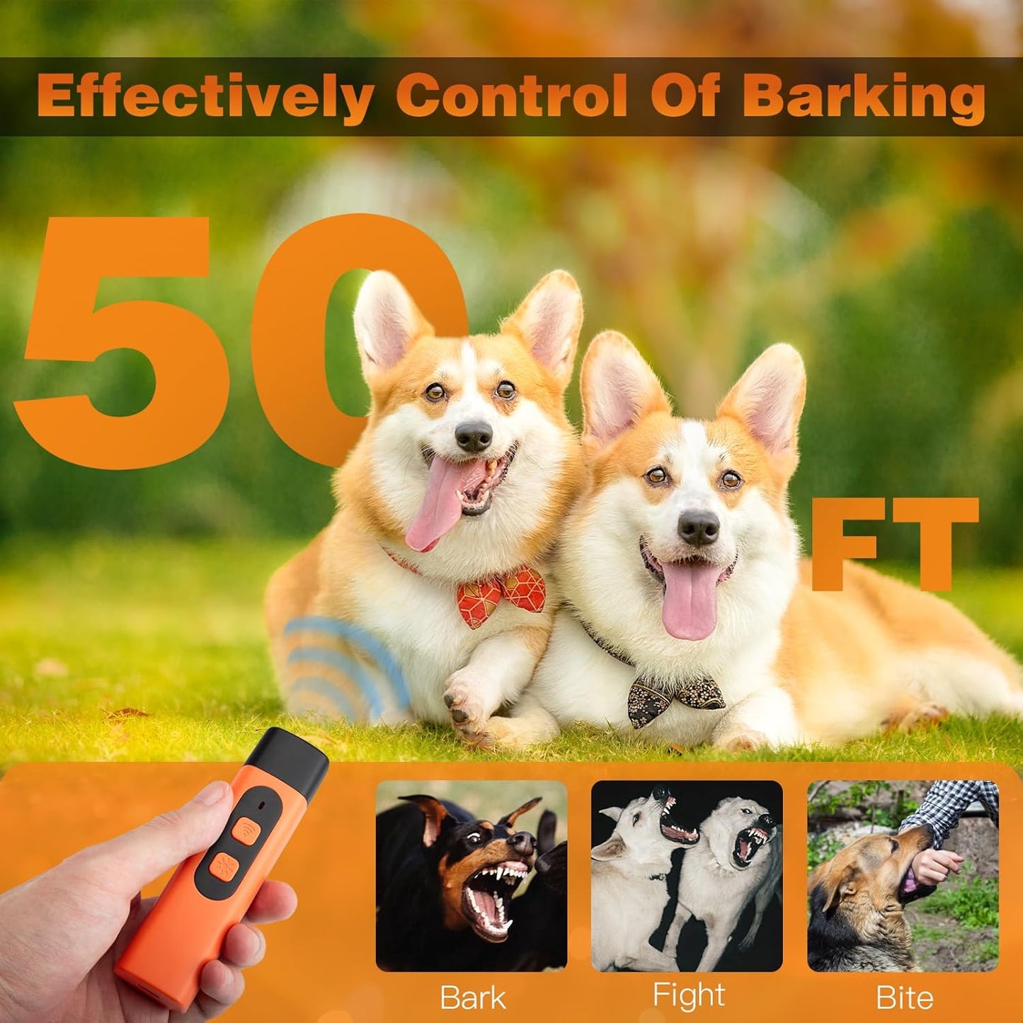 Dog Bark Deterrent Devices, Ultrasonic Anti Barking Device for Dogs