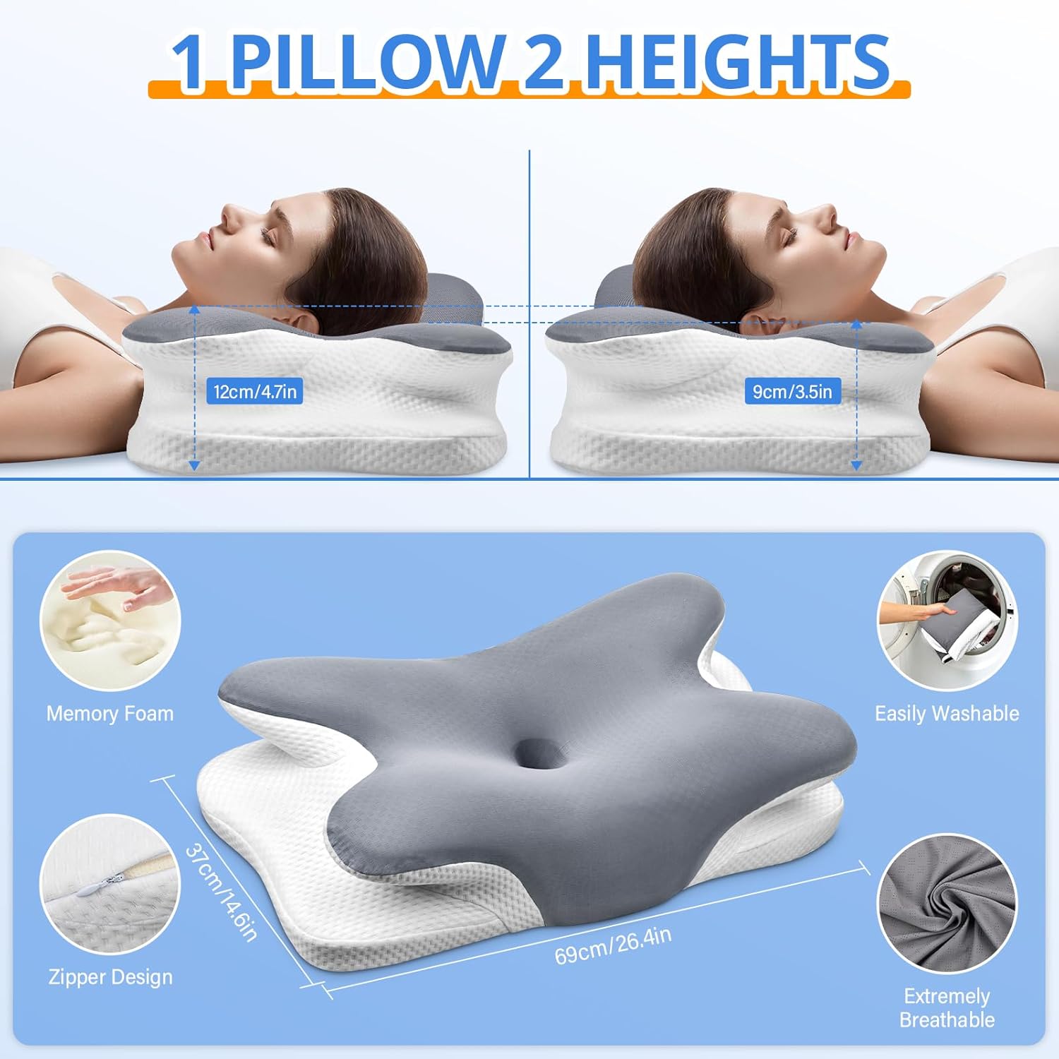Cervical Pillow for Neck Pain Relief
