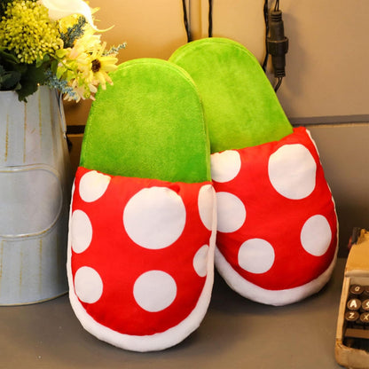 Mushroom Slippers with Pipe Pot Holder