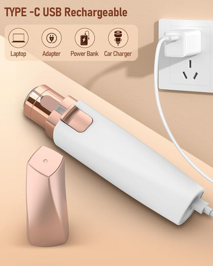 Eyebrow & Facial Hair Trimmer for Women: 2 in 1