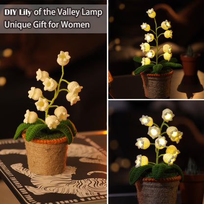 Crochet Artificial Flowers with Night Lights