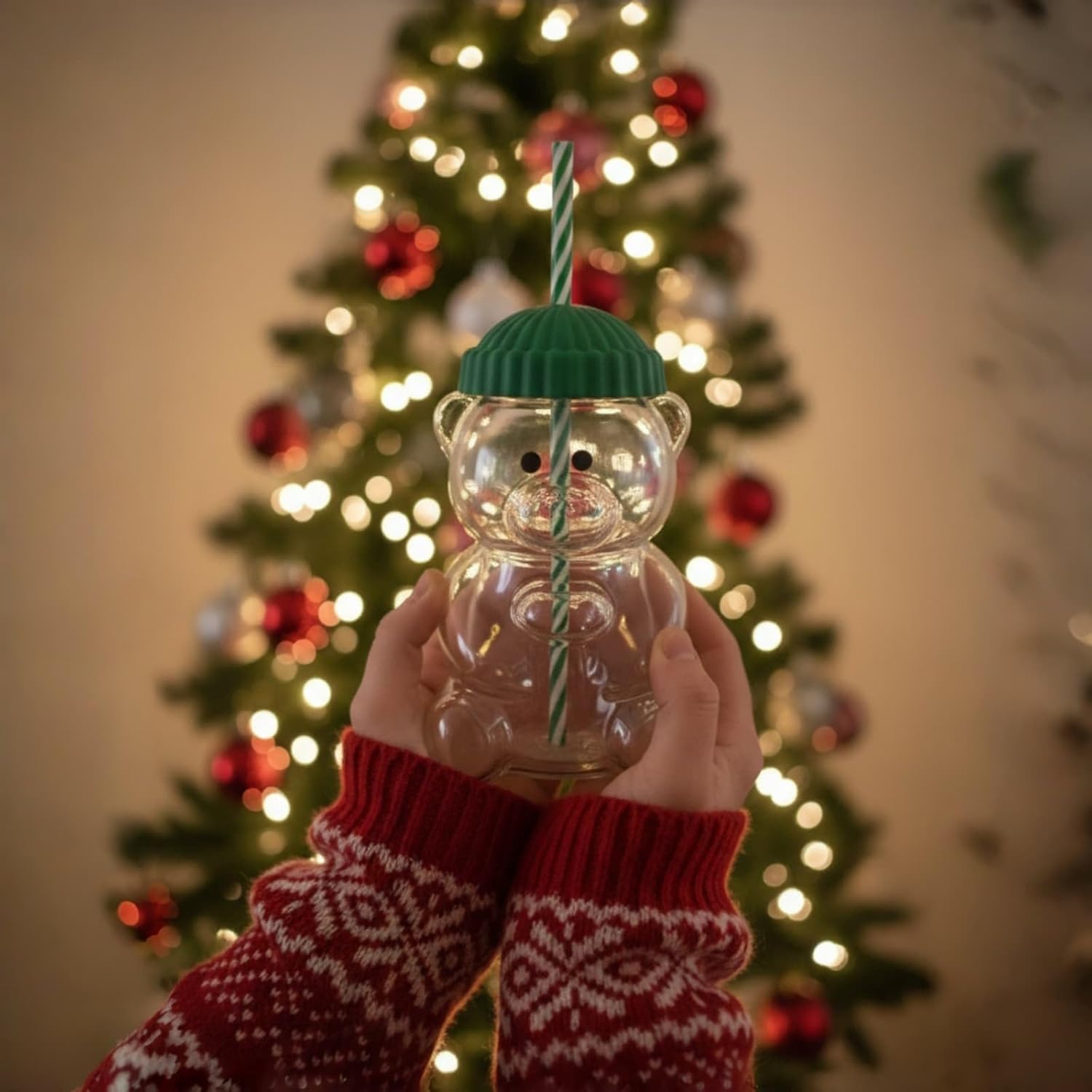 Cute Bear Straw Cup