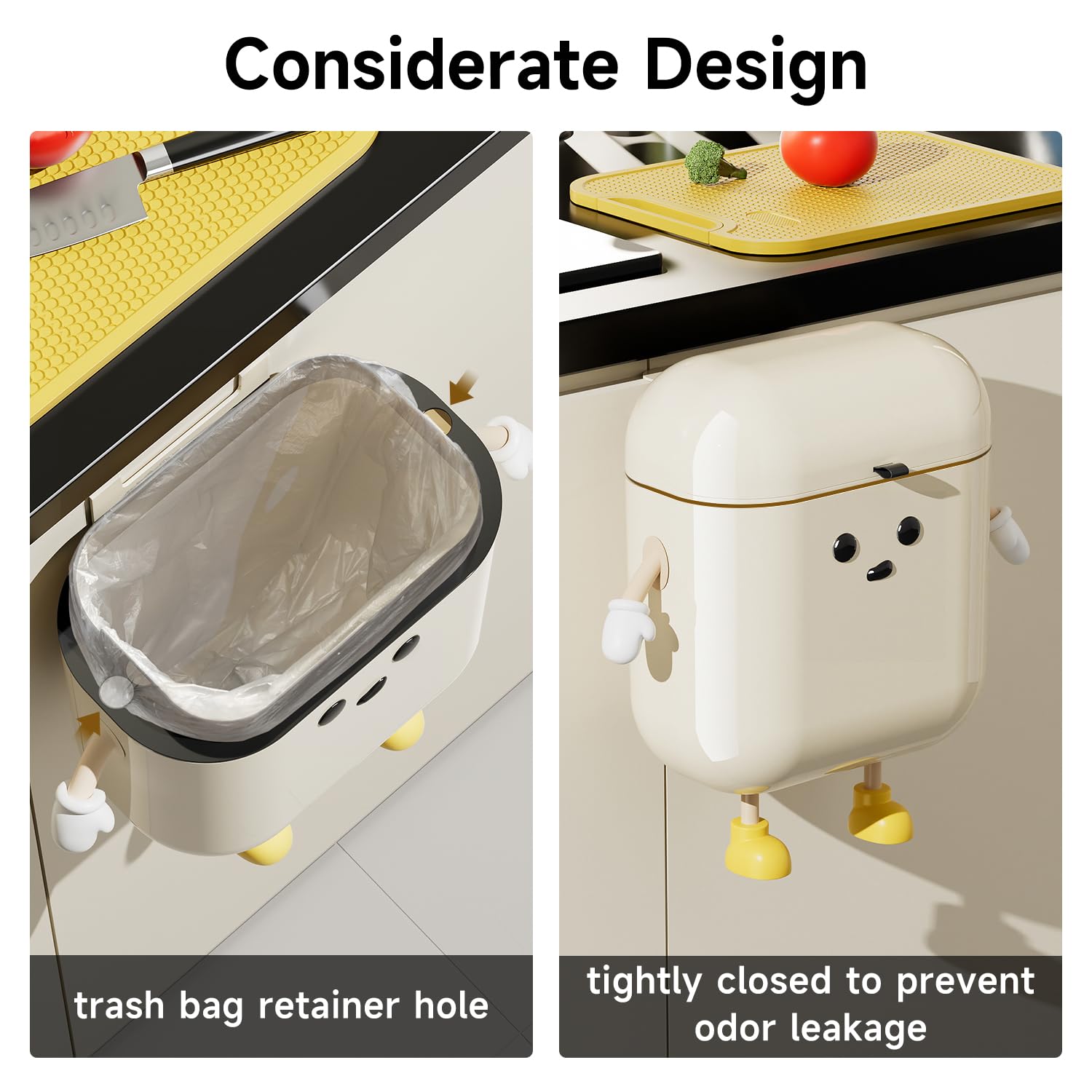 Compost Bin Kitchen for Counter Top or Under Sink