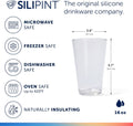 Silipint 16oz Silicone Pint Glass  Unbreakable