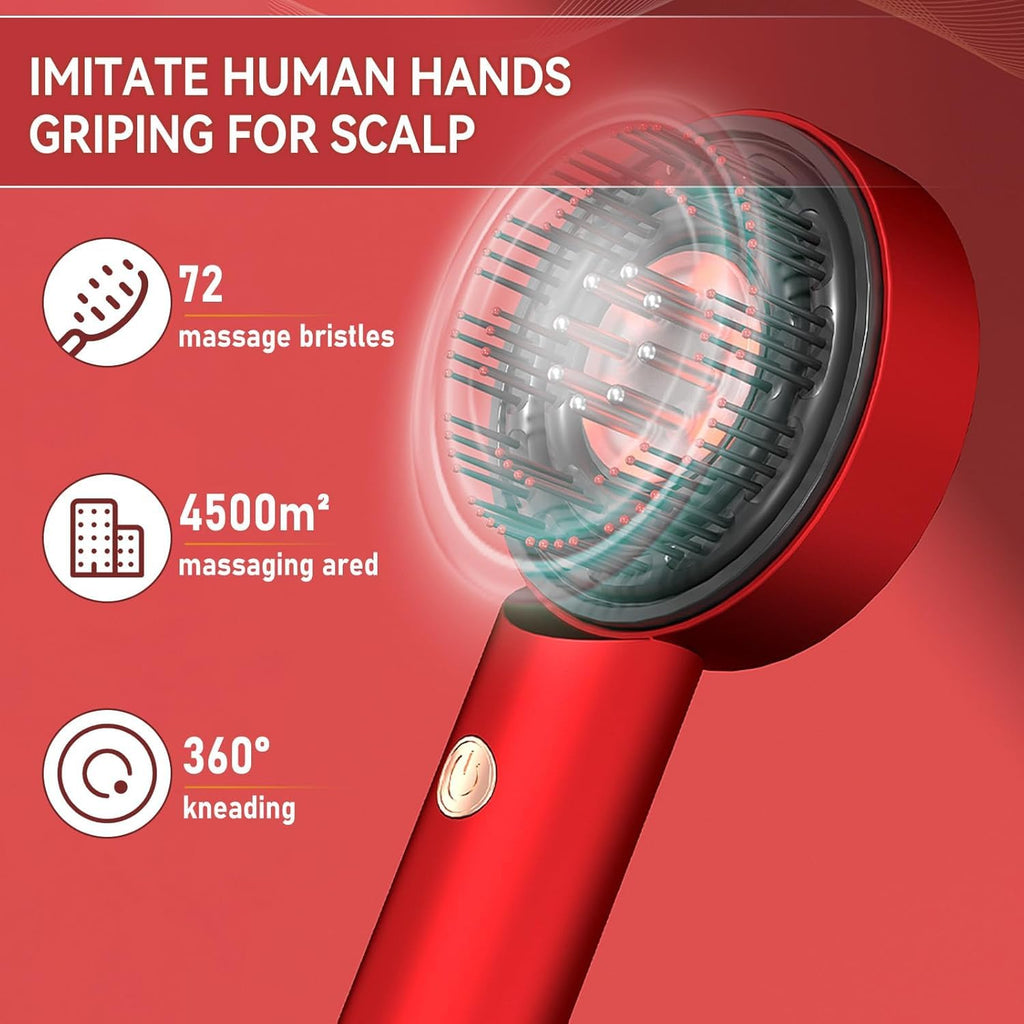 Electric Scalp Massager Comb with Built-in Oil Applicator