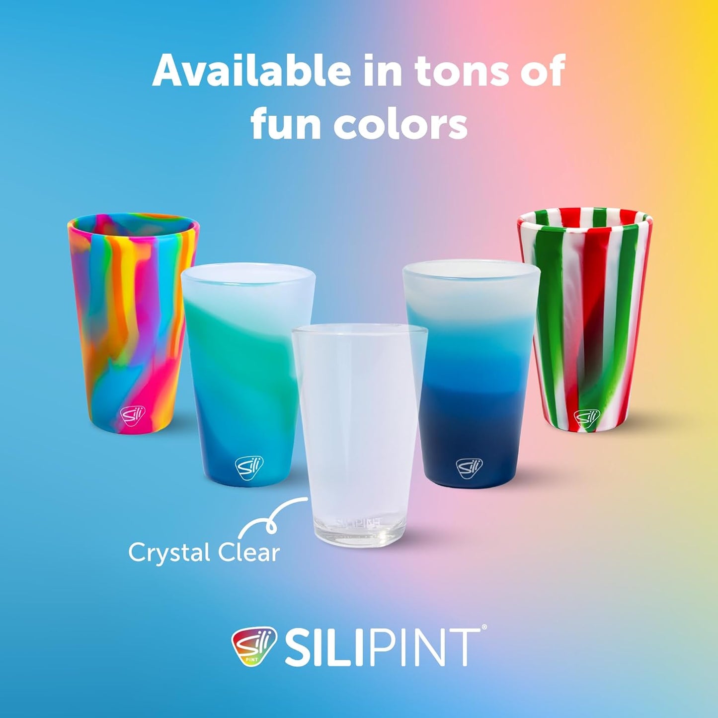 Silipint 16oz Silicone Pint Glass  Unbreakable