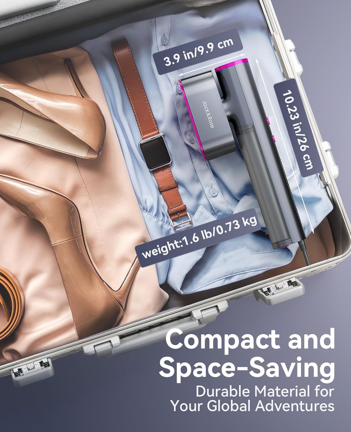 Dual Voltage Travel Steamer for Clothes