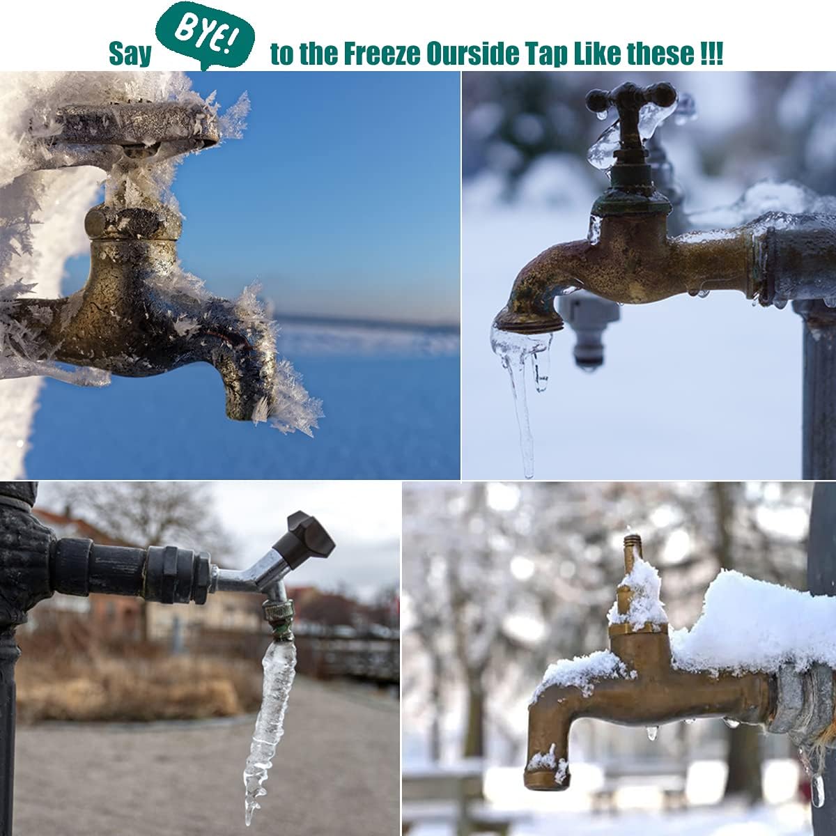 Outside Tap Covers for Winter set of 4