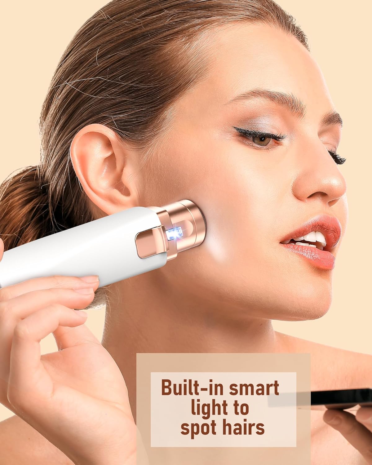 Eyebrow & Facial Hair Trimmer for Women: 2 in 1