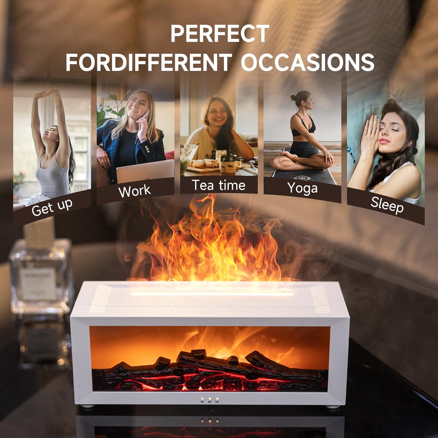 Fireplace Flame Air Diffuser Humidifier