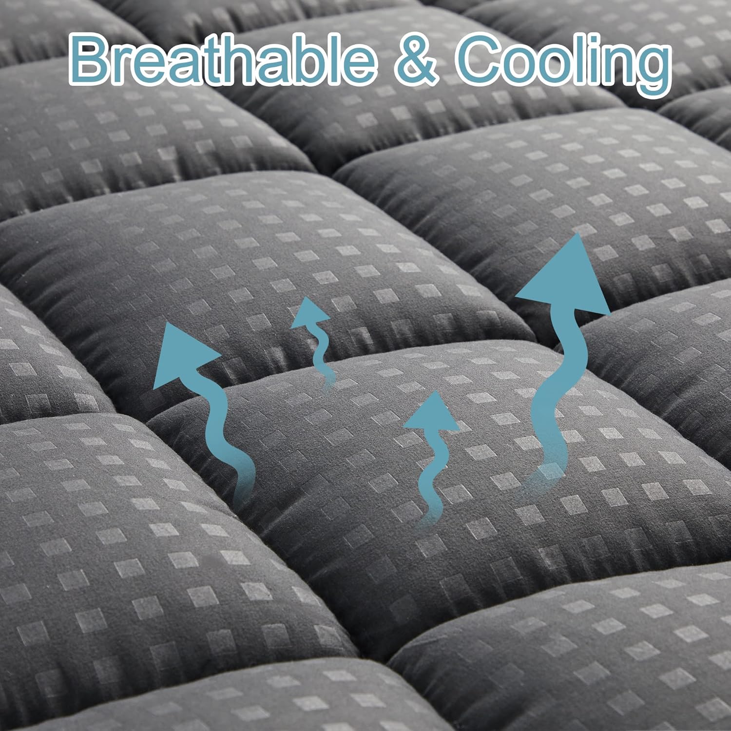 Full Mattress Pad Quilted Fitted Mattress Protector Cooling Pillow Top Mattress Cover