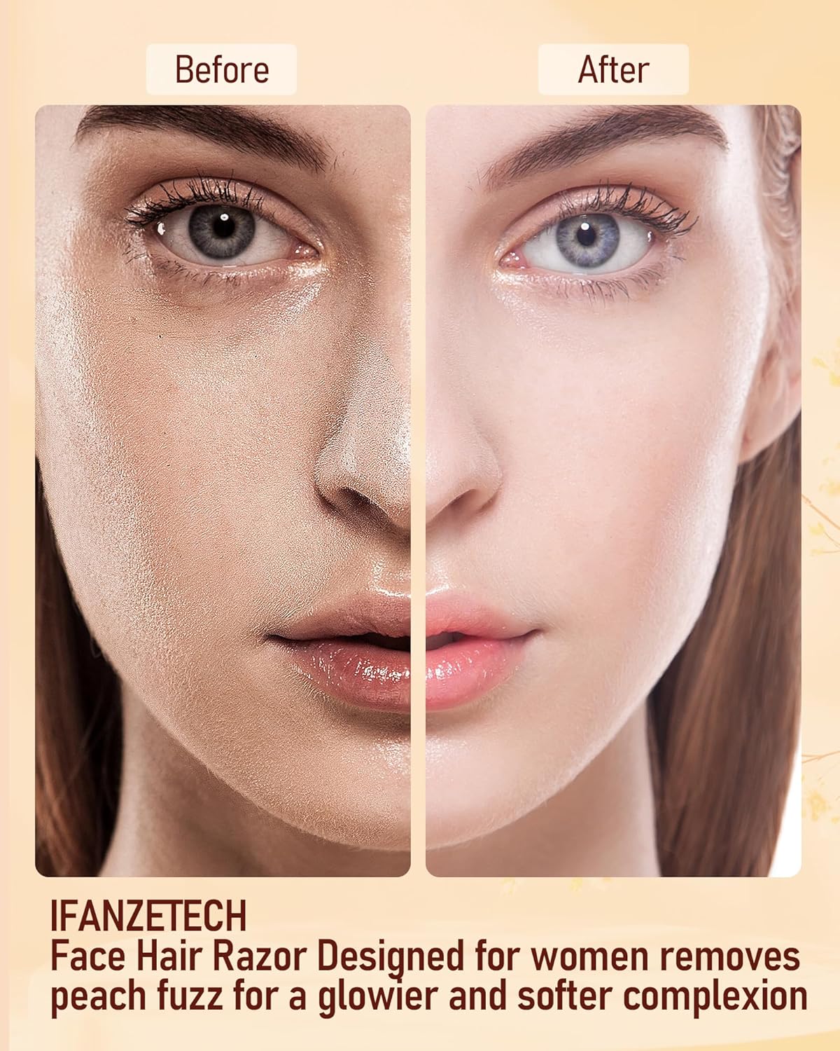 Eyebrow & Facial Hair Trimmer for Women: 2 in 1