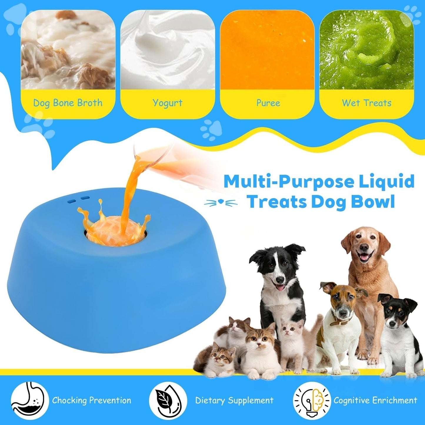 Slow Feeder Dog Bowl