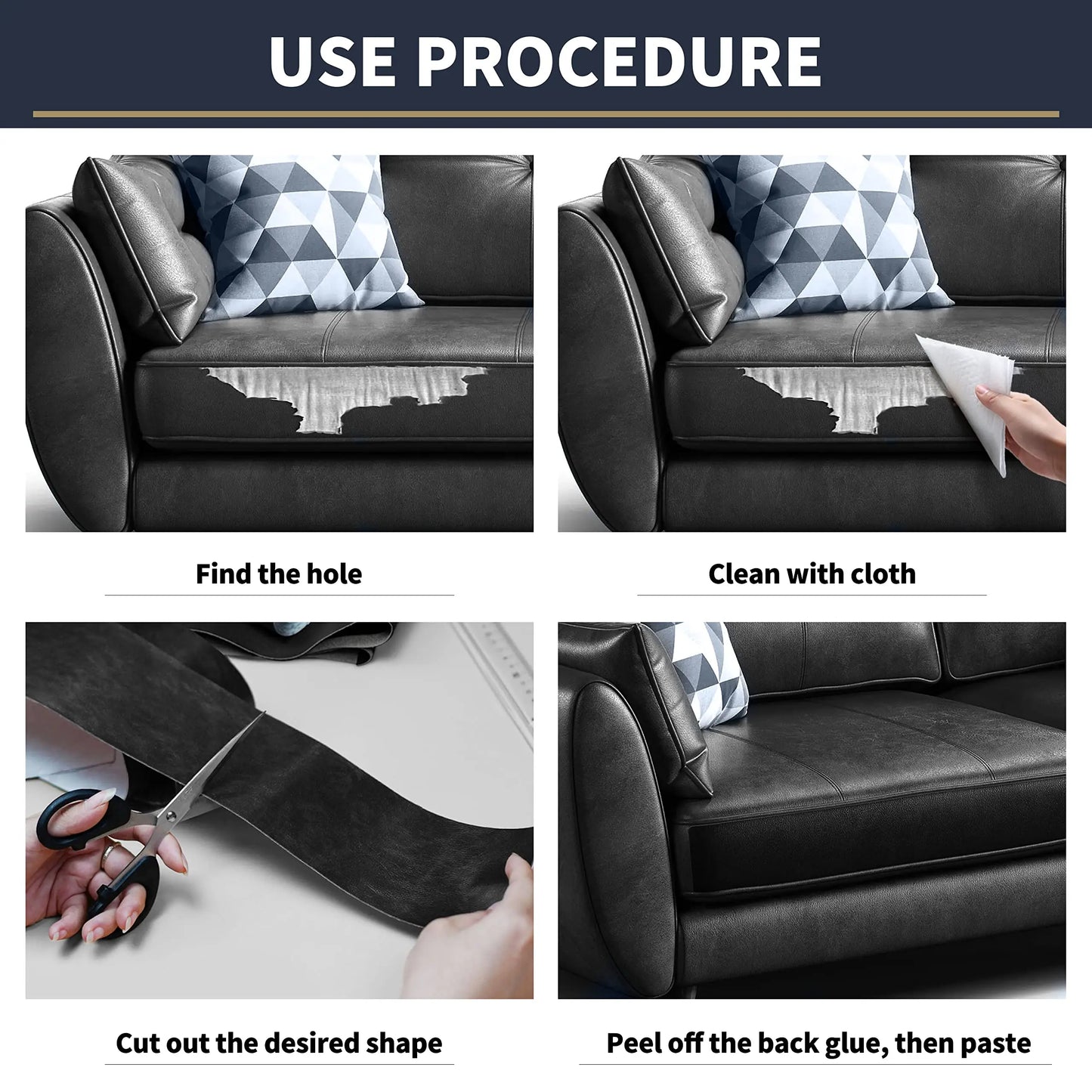 Self-Adhesive Leather Repair Patch