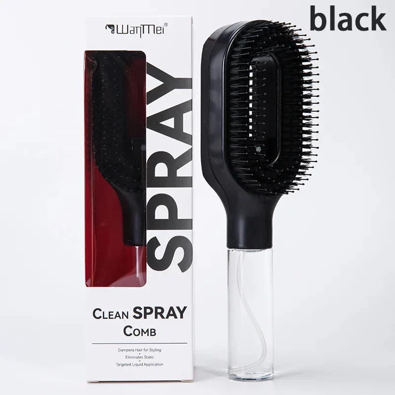 2in1 Spray Hair Brush Detangling Scalp Massage Comb