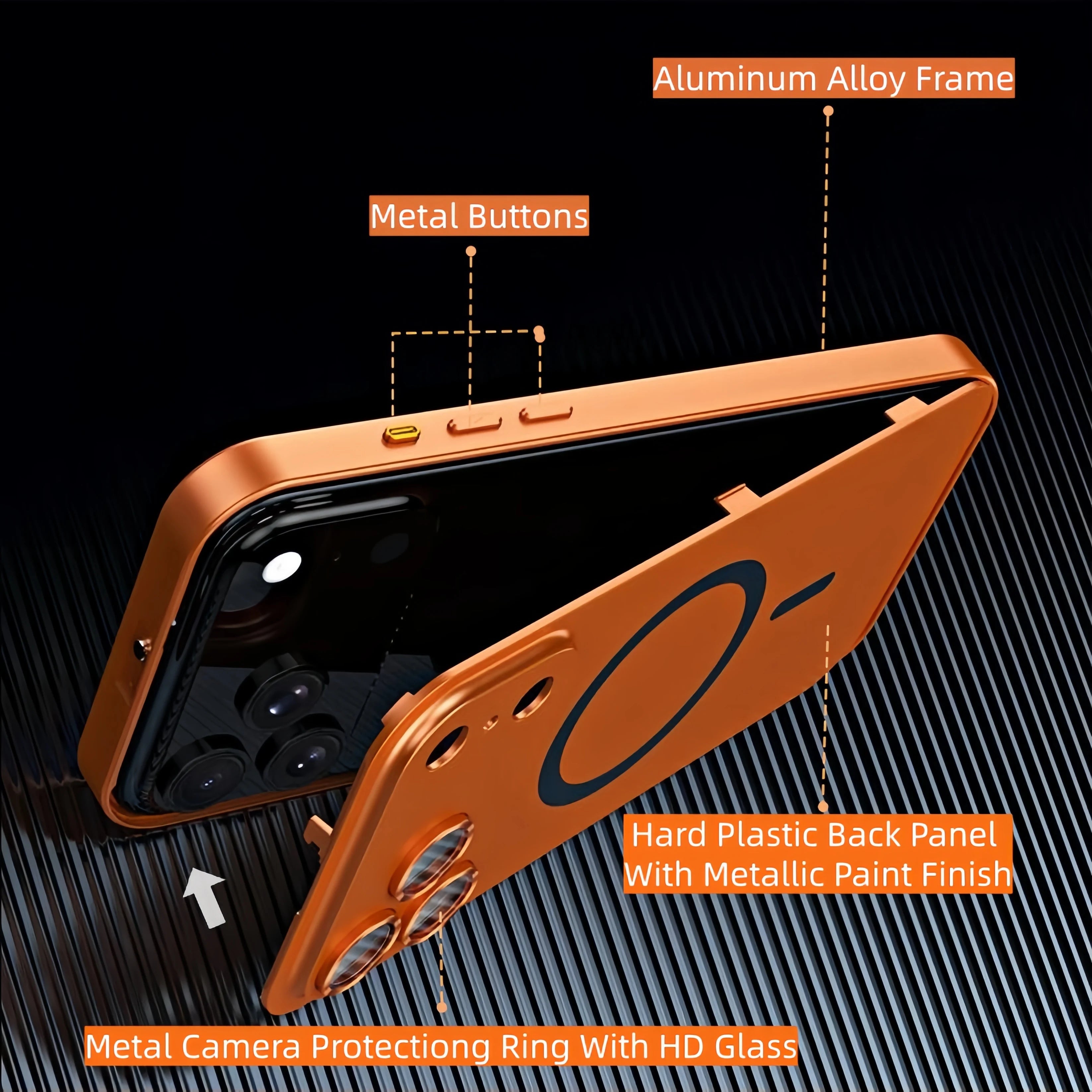 Aluminum Magnetic Phone Case