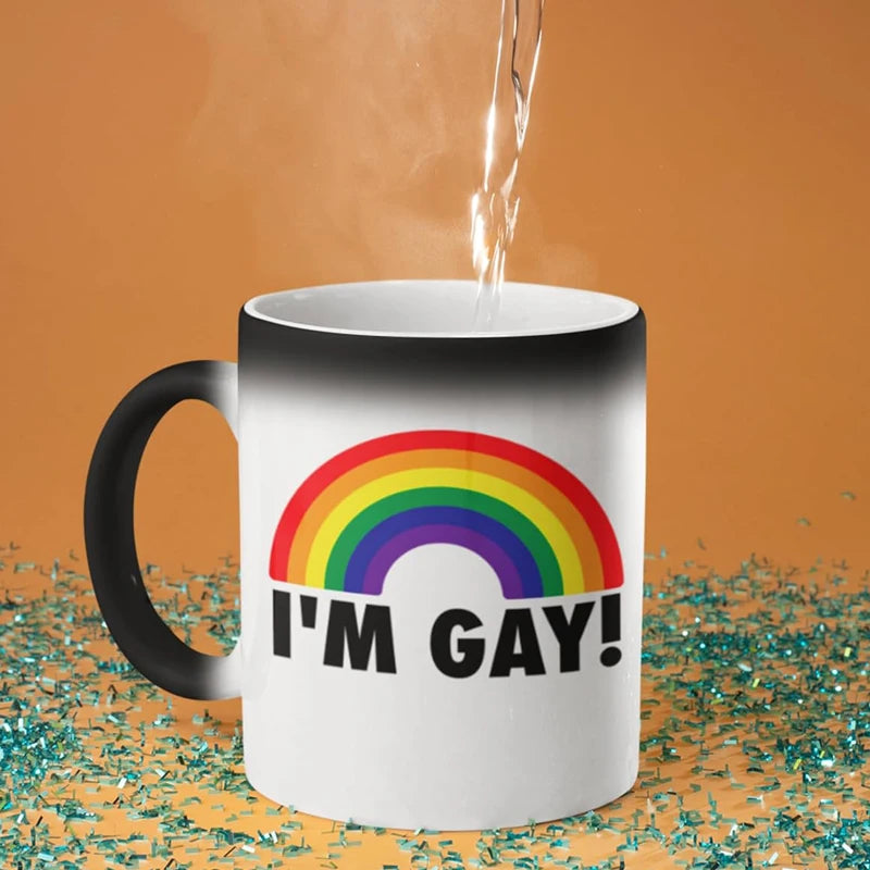 Gay Rainbow Heat-Change Mug