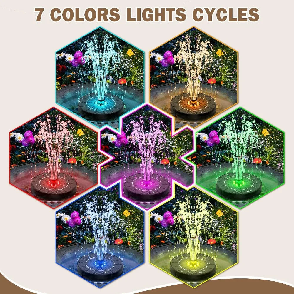 Solar LED Fountain Light