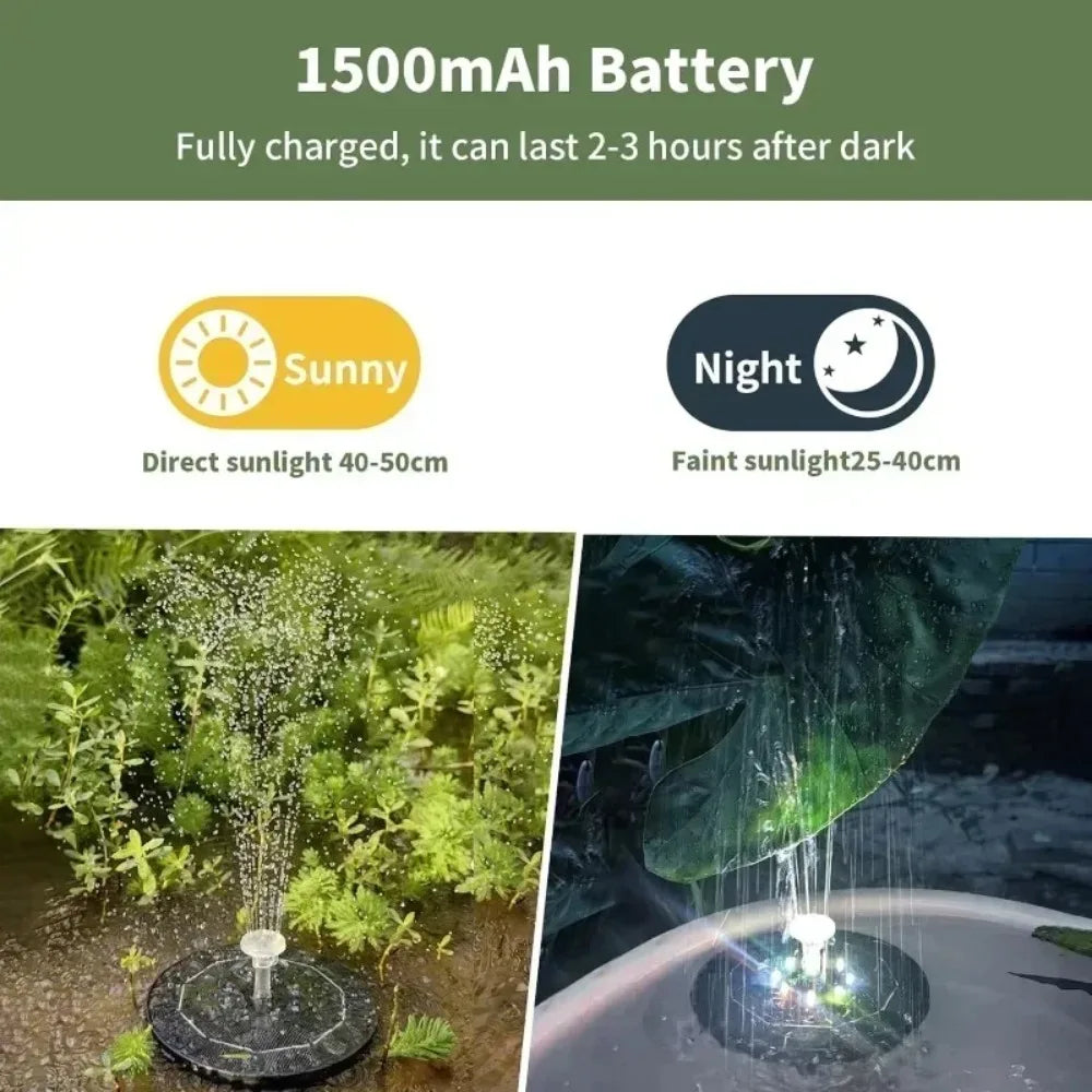 Solar LED Fountain Light