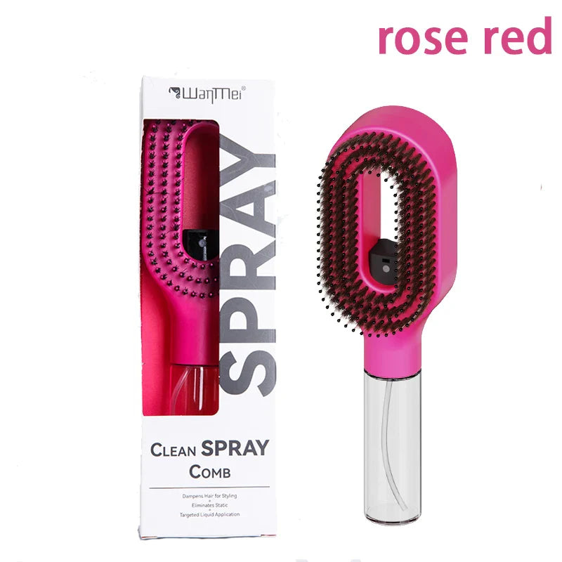 2in1 Spray Hair Brush Detangling Scalp Massage Comb