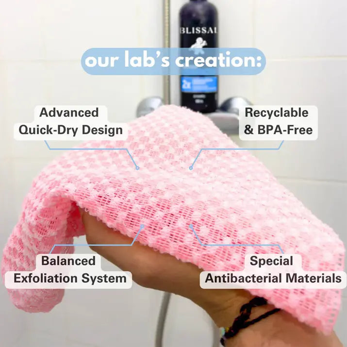Long Exfoliating Shower Towel