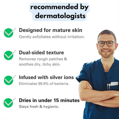 Long Exfoliating Shower Towel