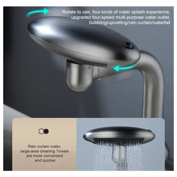 Multi-Mode Stainless Steel Faucet