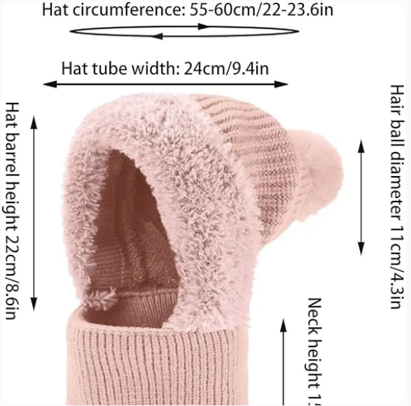 Women’s 3-in-1 Knitted Hat