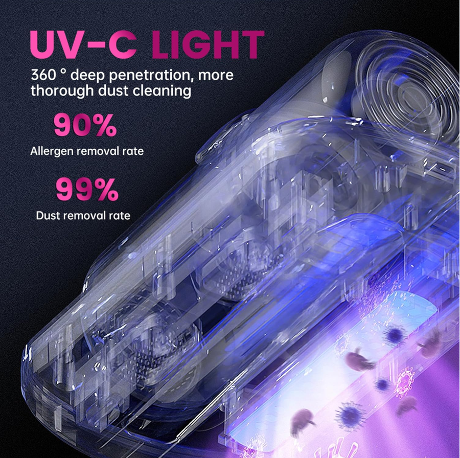 Wireless bed vacuum cleaner