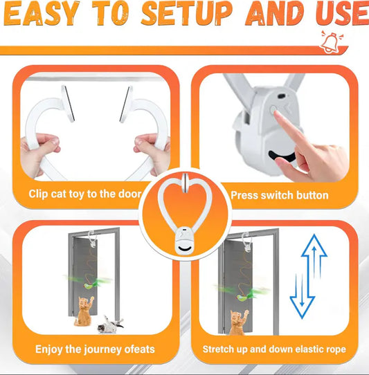 Door Hanging Flying Cat Toy