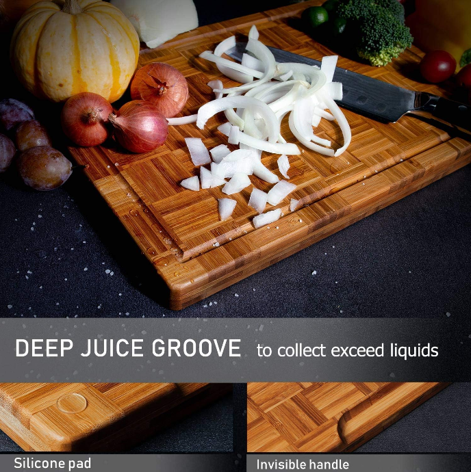 Bamboo Cutting Boards, (Set of 3)