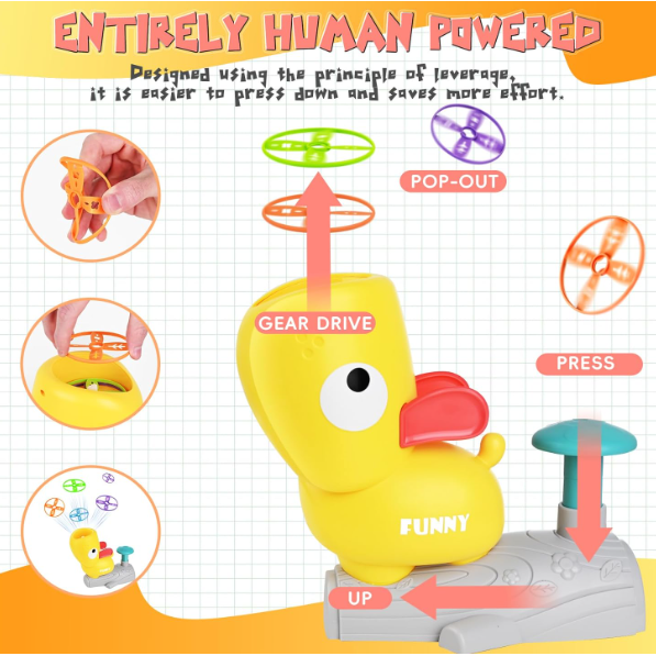 Stomp Flying Disc Launcher Toys for Kids