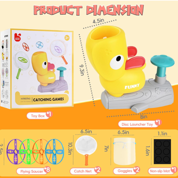 Stomp Flying Disc Launcher Toys for Kids