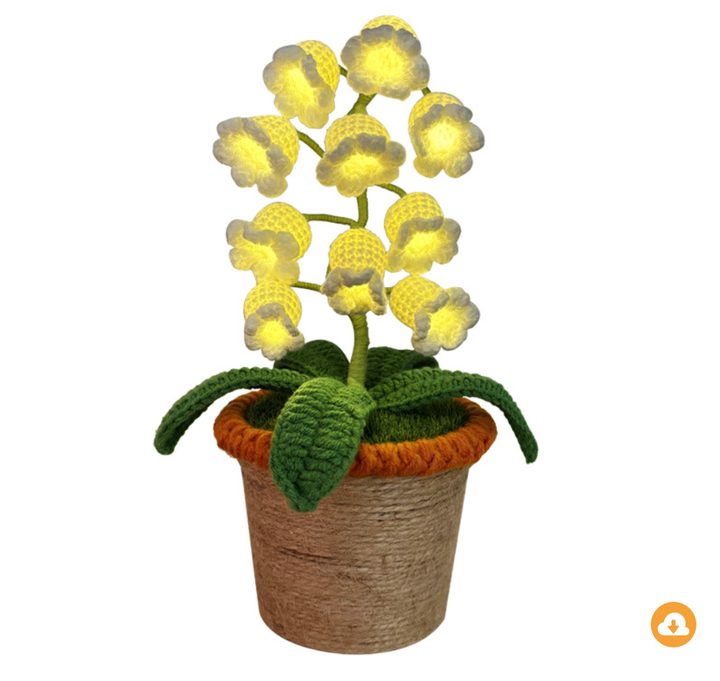 Crochet Artificial Flowers with Night Lights